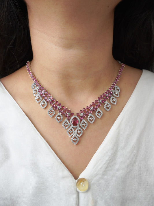 Ruby Rebecca Zirconia Jewellery Set