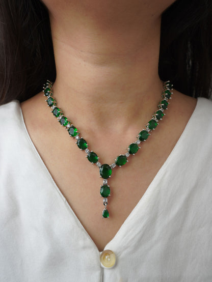 Green Scarlett Zirconia Jewellery Set