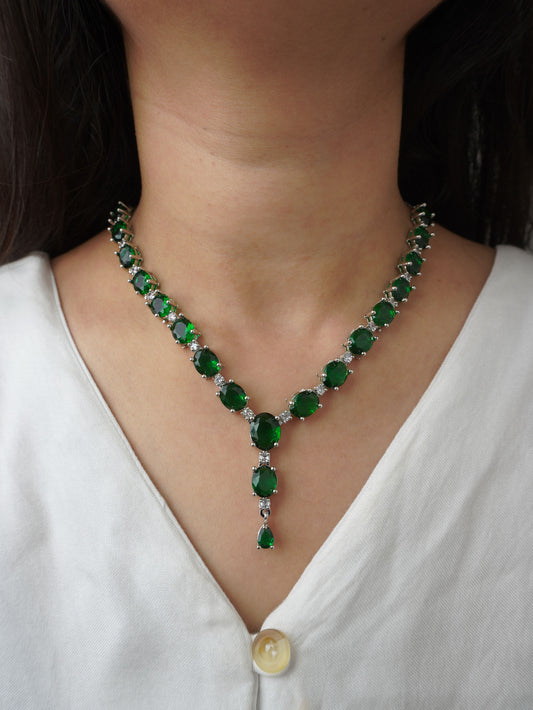 Green Scarlett Zirconia Jewellery Set