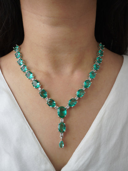 Rama Green Scarlett Zirconia Jewellery Set