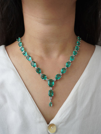 Rama Green Scarlett Zirconia Jewellery Set