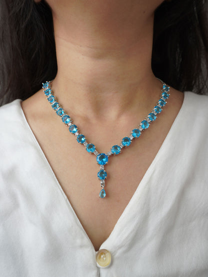Aqua Scarlett Zirconia Jewellery Set