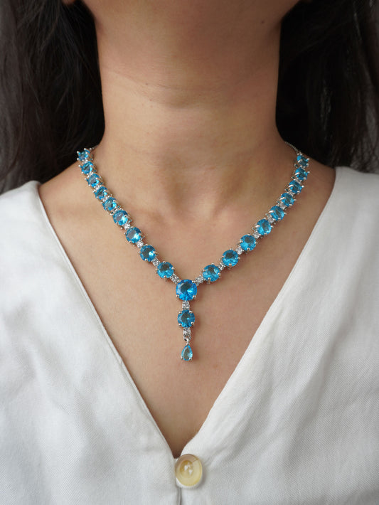 Aqua Scarlett Zirconia Jewellery Set