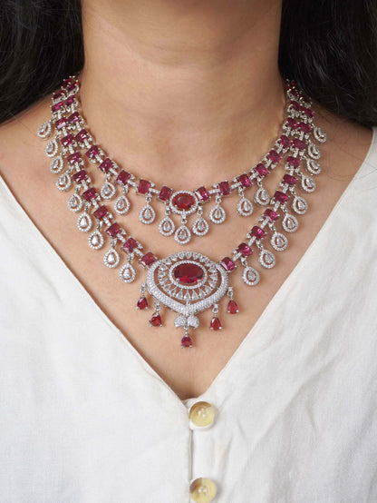 Ruby Fiona Zirconia Jewellery Set
