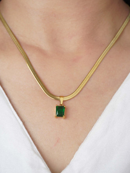 Navya Necklace Minimalist 18 Carat Gold Plated Elegant