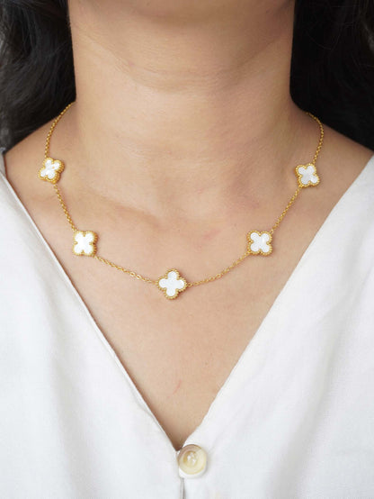 18 Carat Gold Plated Minimalist Necklace Mahi