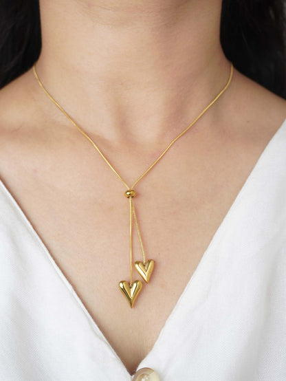 18 Carat Gold Plated Anti-Tarnish Meera Necklace Elegant