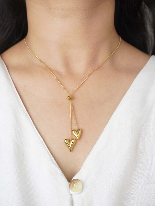 18 Carat Gold Plated Anti-Tarnish Meera Necklace Elegant