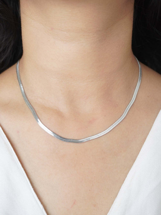 Silver Snack Chain for Women & Girls