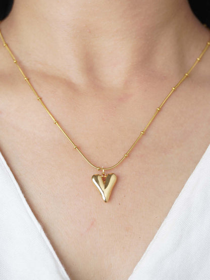 Elegant Necklace Trendy Anika 18 Carat Gold Plated