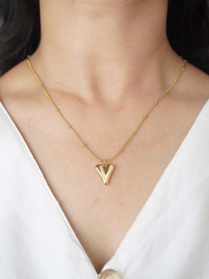 Elegant Necklace Trendy Anika 18 Carat Gold Plated