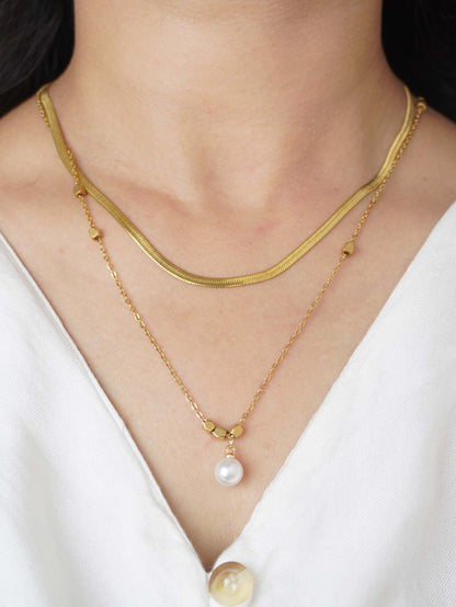Keya Necklace for Women & Girls - 18 Carat Gold Plated