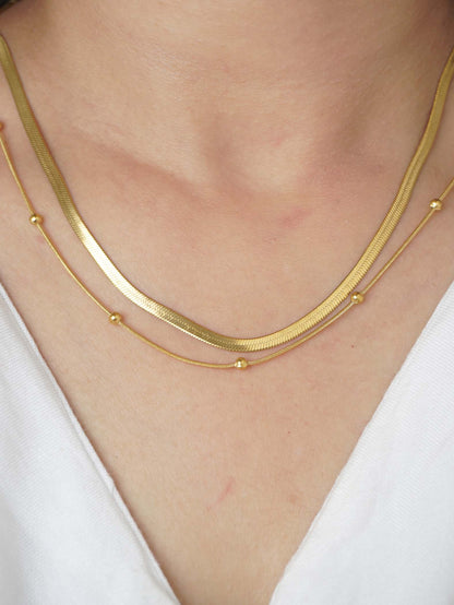 Alina Necklace for Women & Girls - 18 Carat Gold Plated