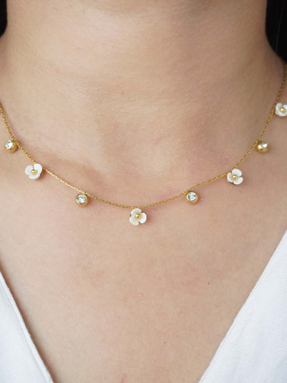 Aesthetic Zara Necklace - Minimalist 18k Gold Plated