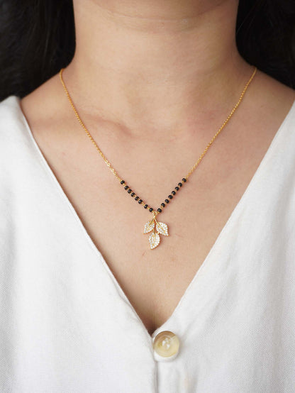 Traditional Yet Stylish Yuvika Mangalsutra in 18K Gold