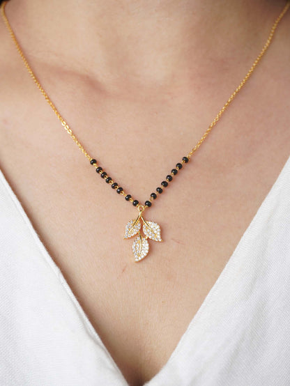 Traditional Yet Stylish Yuvika Mangalsutra in 18K Gold
