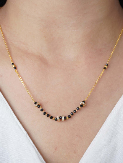 Ridhima's Favourite - 18 Carat Gold Plated Diamond Mangalsutra