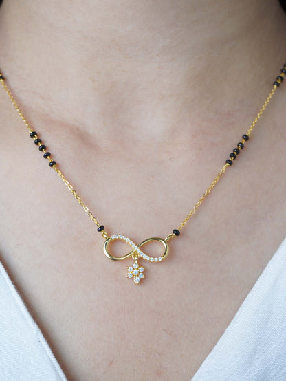 Minimalist 18K Gold Plated Ishita Mangalsutra with Modern Twist