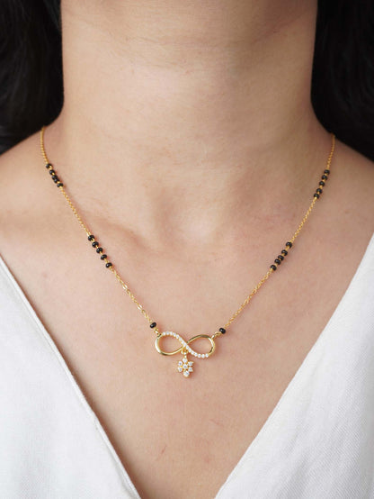 Minimalist 18K Gold Plated Ishita Mangalsutra with Modern Twist