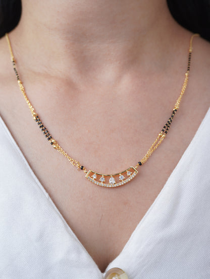 Everyday Wear Gold Plated Tiya Mangalsutra