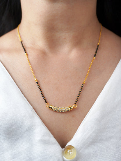 Aadhya Aura – 18K Plated Designer Mangalsutra