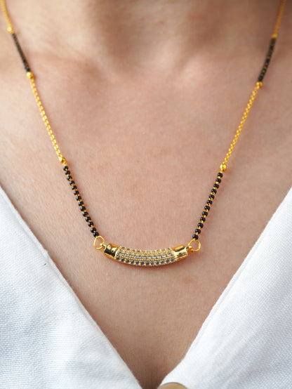 Aadhya Aura – 18K Plated Designer Mangalsutra