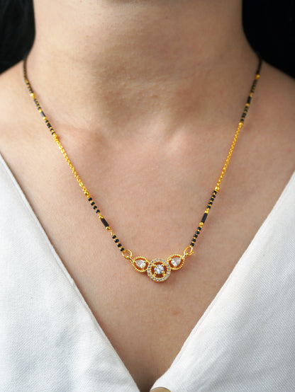 Trisha’s Trend – 18K Plated Minimal Diamond Mangalsutra