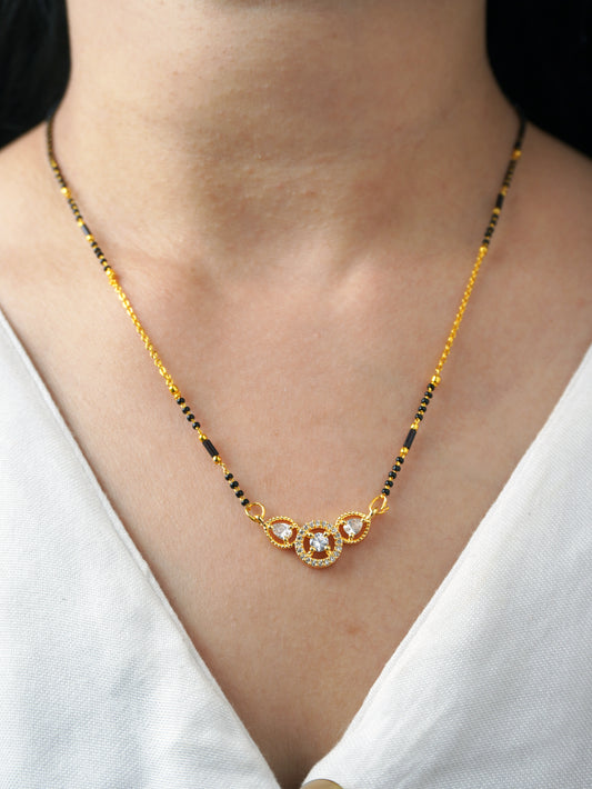 Trisha’s Trend – 18K Plated Minimal Diamond Mangalsutra