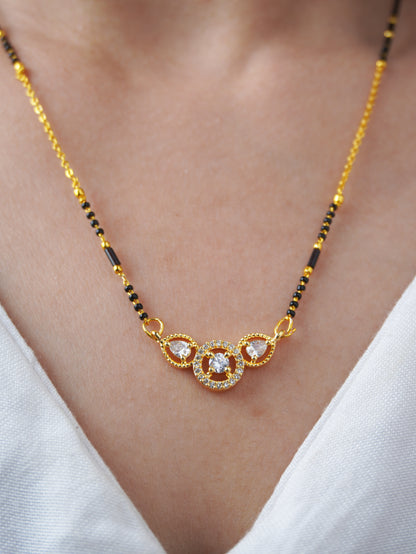 Trisha’s Trend – 18K Plated Minimal Diamond Mangalsutra