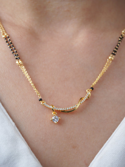 Falak Shine Gold Plated Mangalsutra