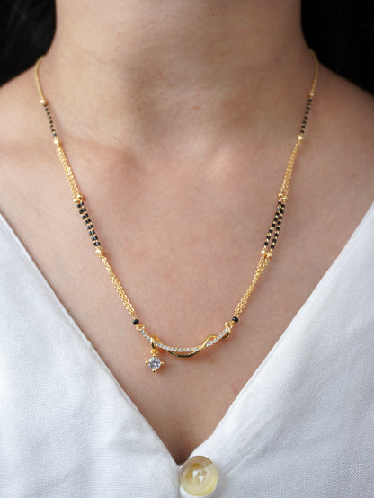 Falak Shine Gold Plated Mangalsutra