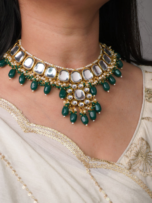 Emerald Shalini Jewellery Set