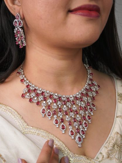 Ruby Megan Zirconia Jewellery Set