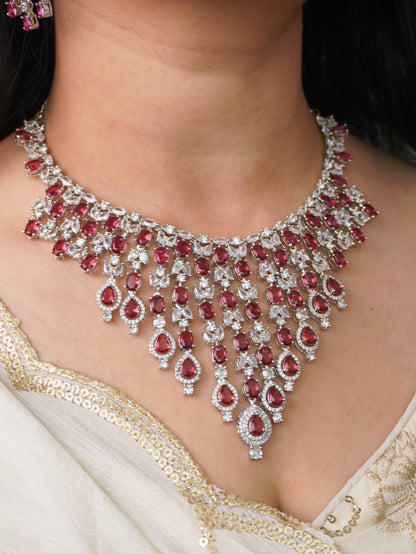 Ruby Megan Zirconia Jewellery Set