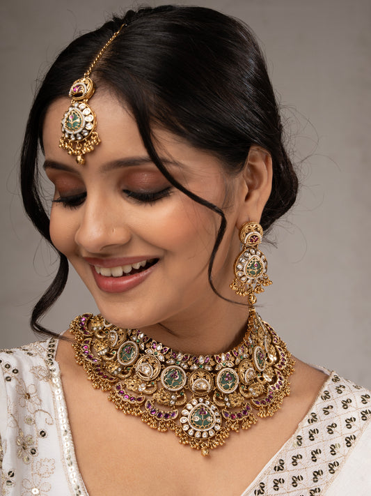 Sheeshmahal Heritage Kundan Jewellery Set