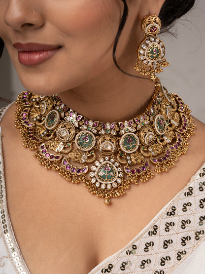 Sheeshmahal Heritage Kundan Jewellery Set