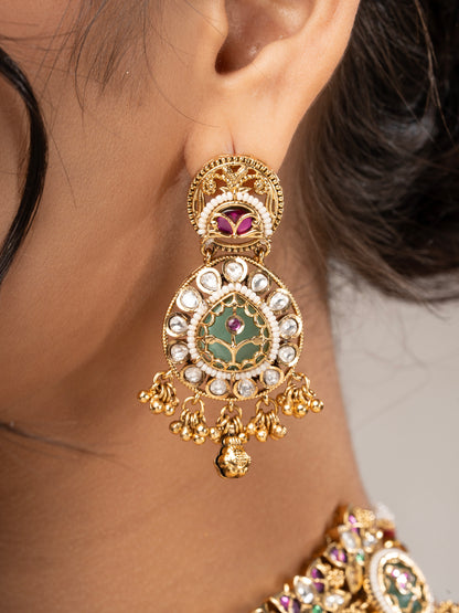 Sheeshmahal Heritage Kundan Jewellery Set