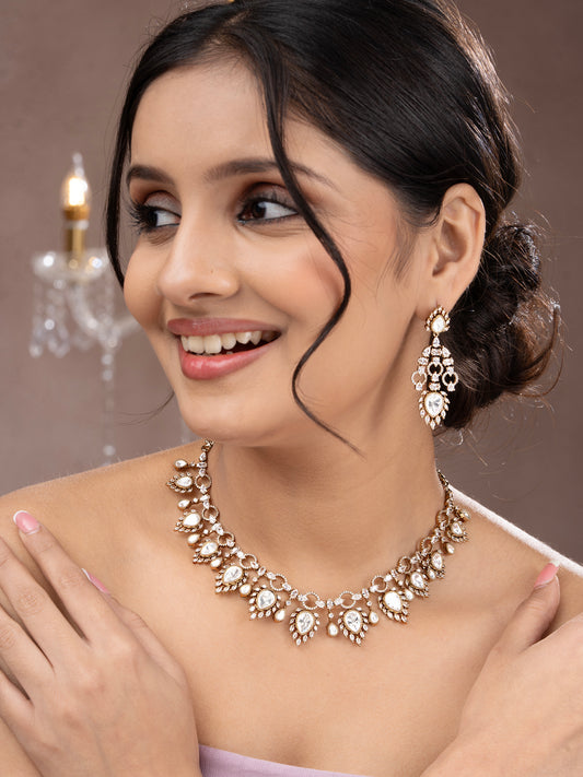 Shahiya Polki Mehndi Jewellery Set