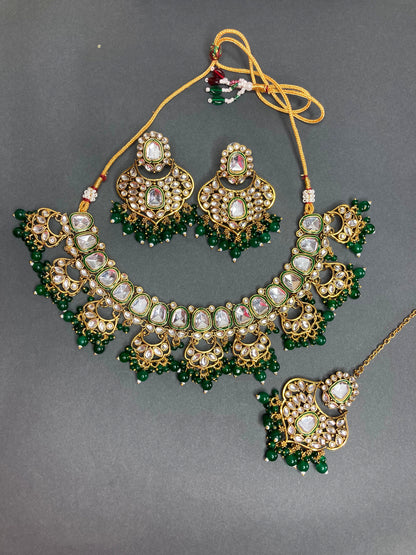 Emerald Nandini Jewellery Set