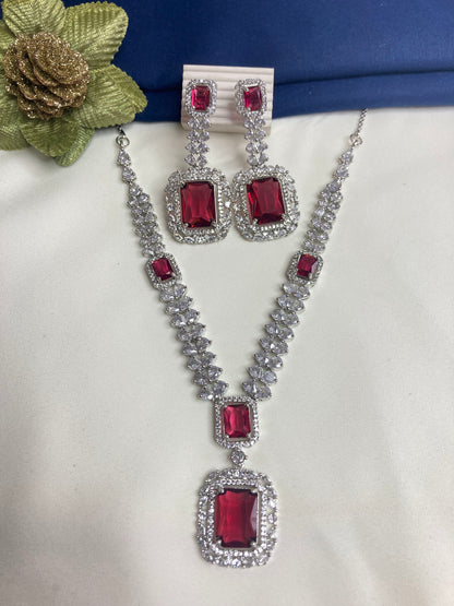 Ruby Greta Zirconia Jewellery Set