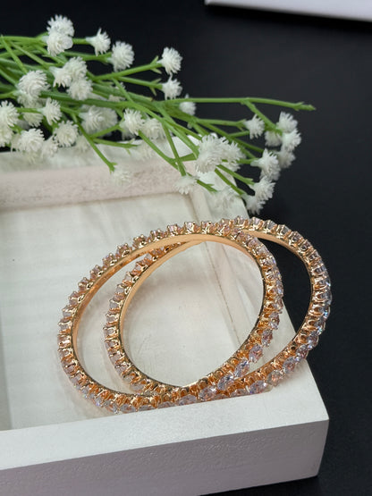 Aadhya Gold Plated AD Bangles for Women