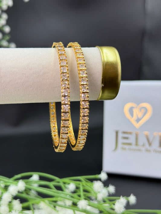 Navya Gold Plated AD Bangles for Women