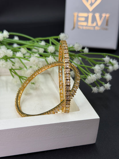 Navya Gold Plated AD Bangles for Women