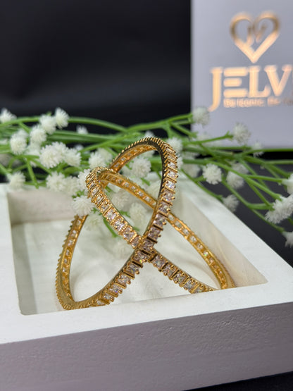 Navya Gold Plated AD Bangles for Women