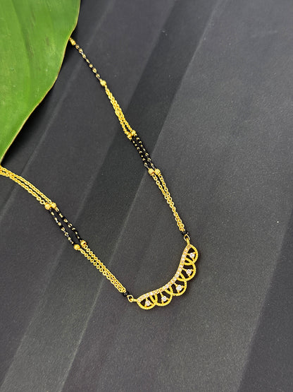 Traditional Yet Stylish Trisha Mangalsutra in 18K Gold