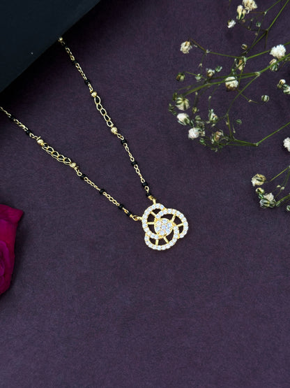Minimalist 18K Gold Plated Ishita Mangalsutra with Modern Twist