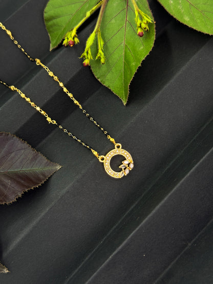 Anaya's Favourite - 18 Carat Gold Plated Diamond Mangalsutra