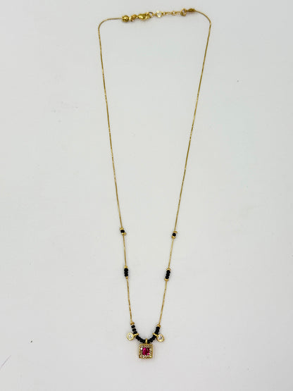 Minimalist 18K Gold Plated Navya Mangalsutra with Modern Twist