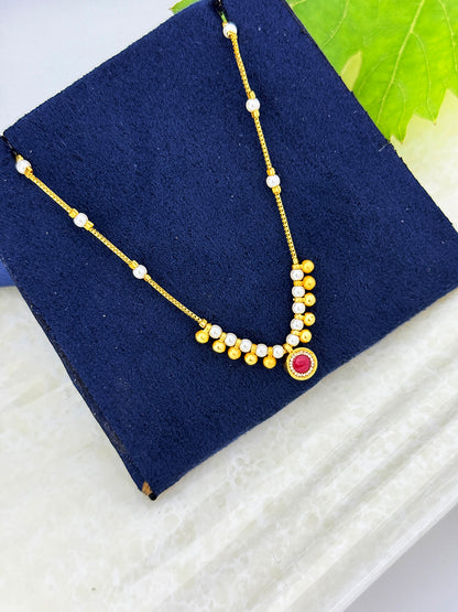 Tisha Anti-Tarnish 18k Gold Plated Necklace - Chain for Women & Girls