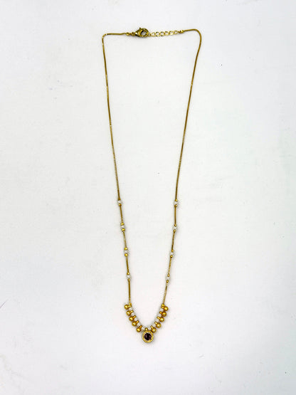 Tisha Anti-Tarnish 18k Gold Plated Necklace - Chain for Women & Girls